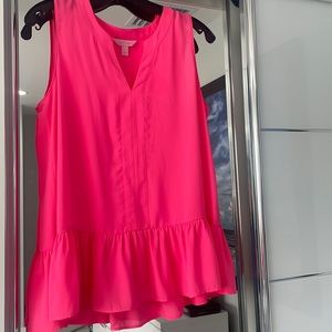 Lilly Pulitzer pink top sleeveless size small S